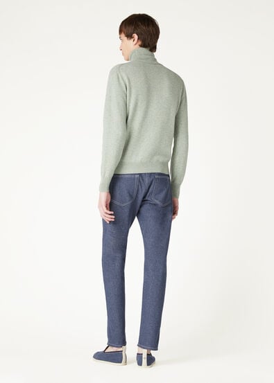 QUARONA TROUSERS DENIM FLOWER