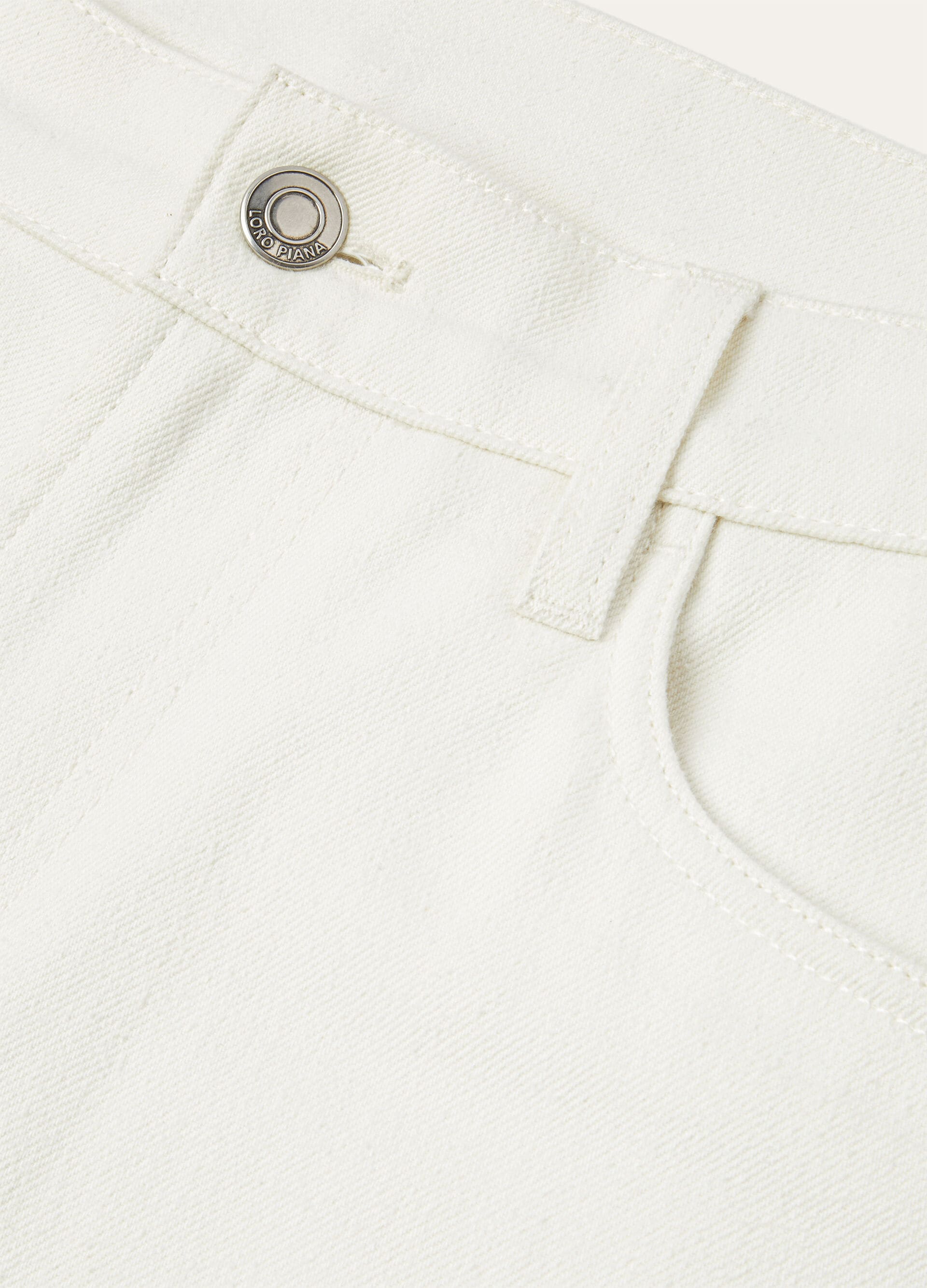 QUARONA TROUSERS DENIM FLOWER