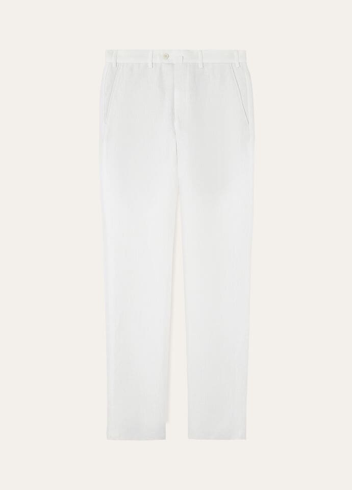 Loro Piana ロロピアーナ ホワイト パンツ コットンリネン 50 Loro Piana ロロピアーナ ホワイト パンツ コットンリネン 50