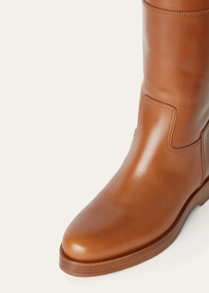 シューズ・サンダルその他 LORO PIANA LUPO BOOTS IN SMOOTH LEATHER Lupo Boot Calfskin Black | Loro Piana US