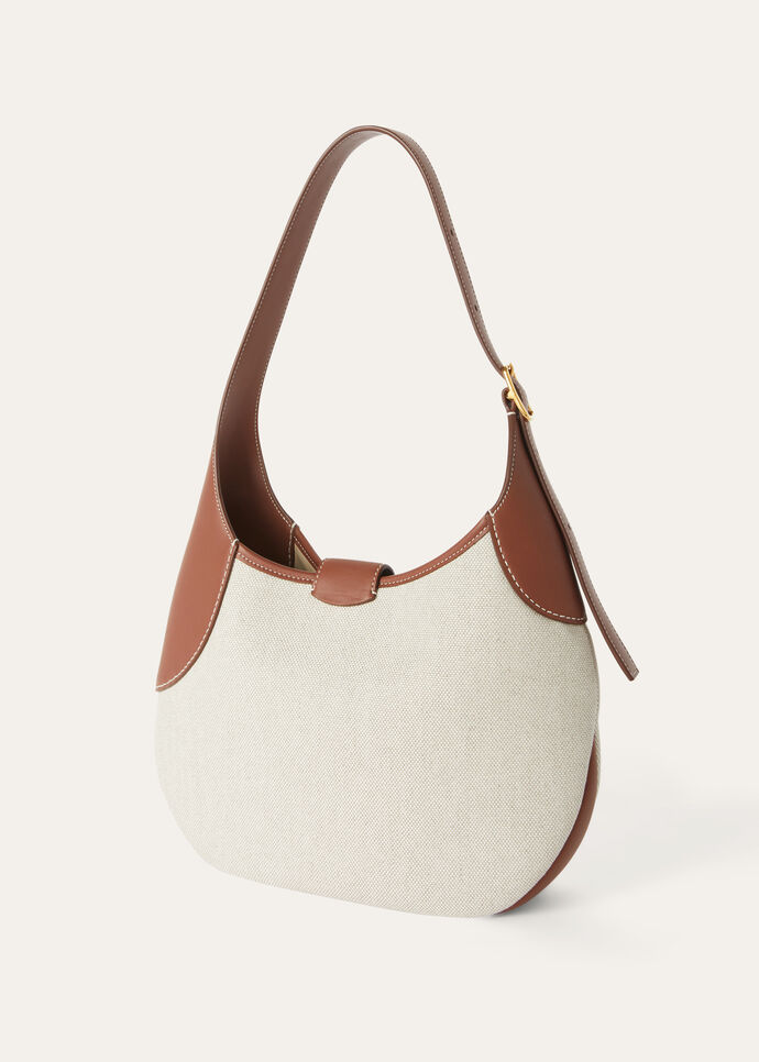 BOBBIN MEDIUM  NATURAL CANVAS ROUNDED CALF_FAO7410_B4NE_NR_3