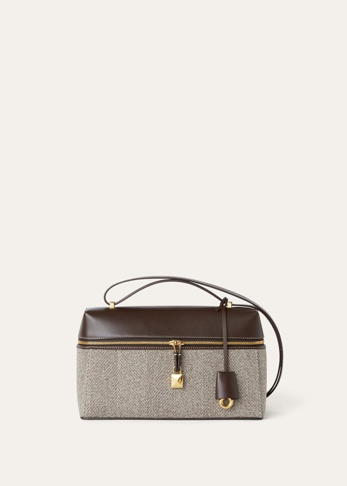 EXTRA BAG L27 PECORA NERA CHEVRON SADDLE LEATHER_FAO7415_F6IH_NR_2