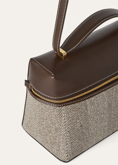 EXTRA BAG L27 PECORA NERA CHEVRON SADDLE LEATHER