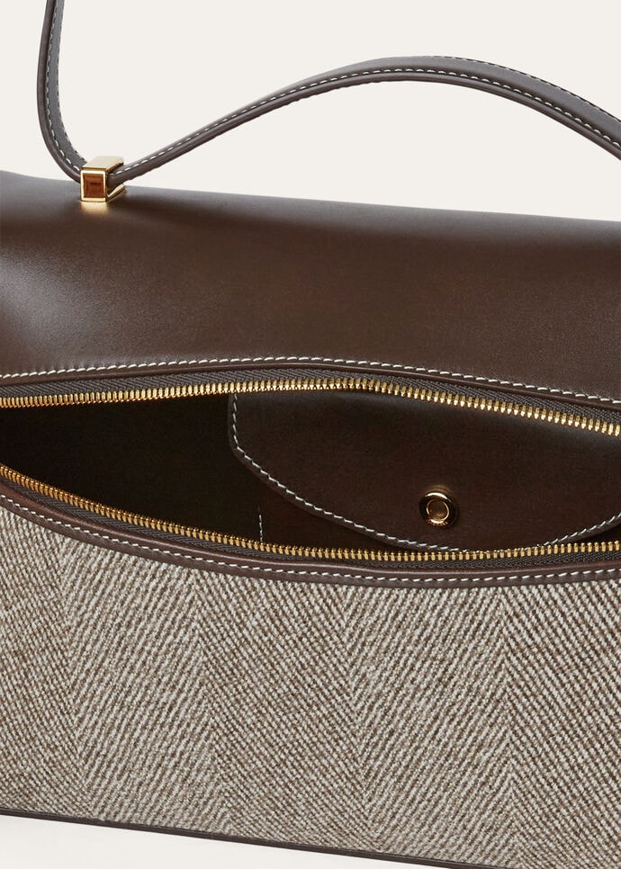 EXTRA BAG L27 PECORA NERA CHEVRON SADDLE LEATHER_FAO7415_F6IH_NR_6