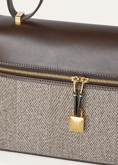 EXTRA BAG L27 PECORA NERA CHEVRON SADDLE LEATHER