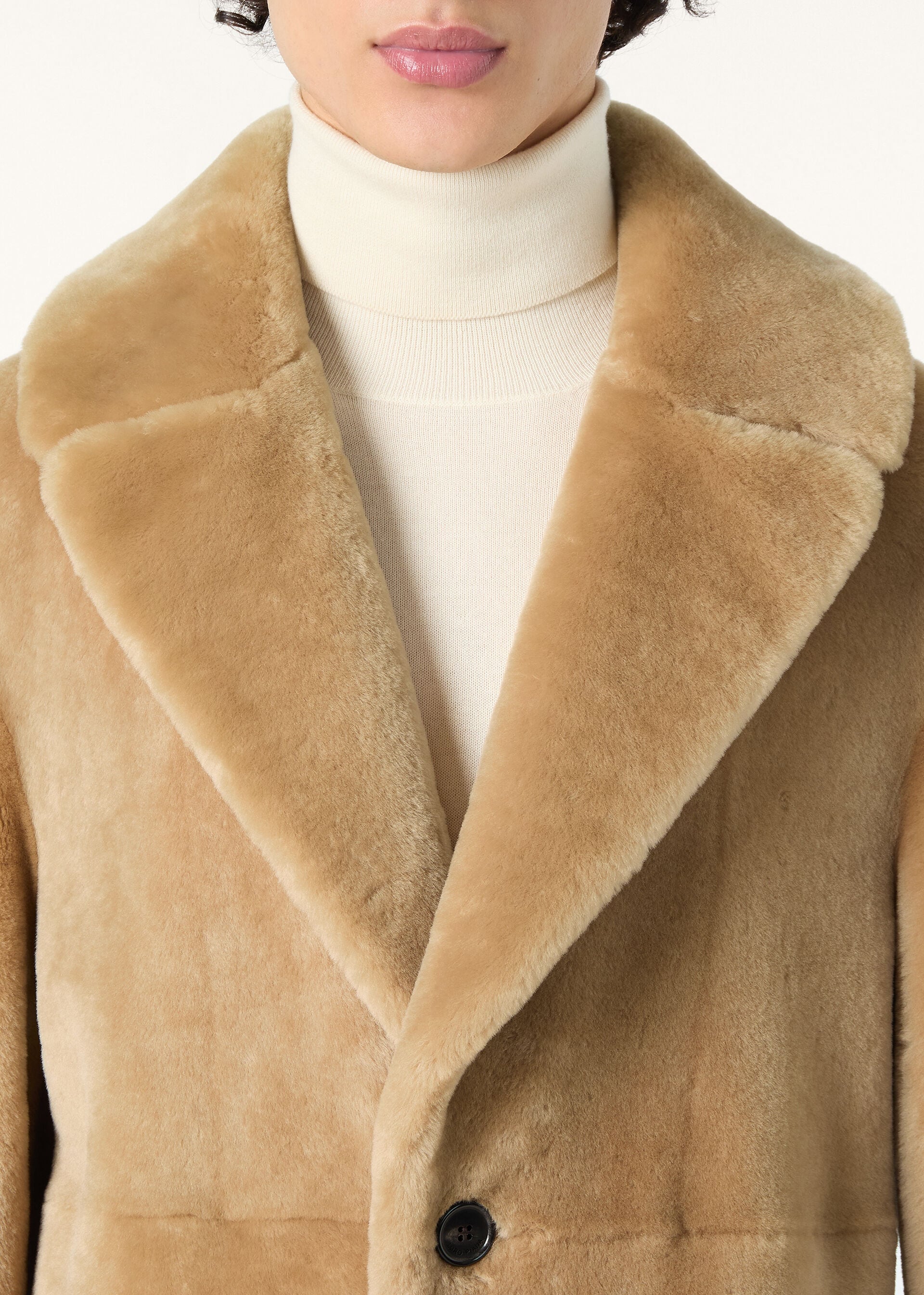 EMILIANO SB COAT MERINO SHEARLING