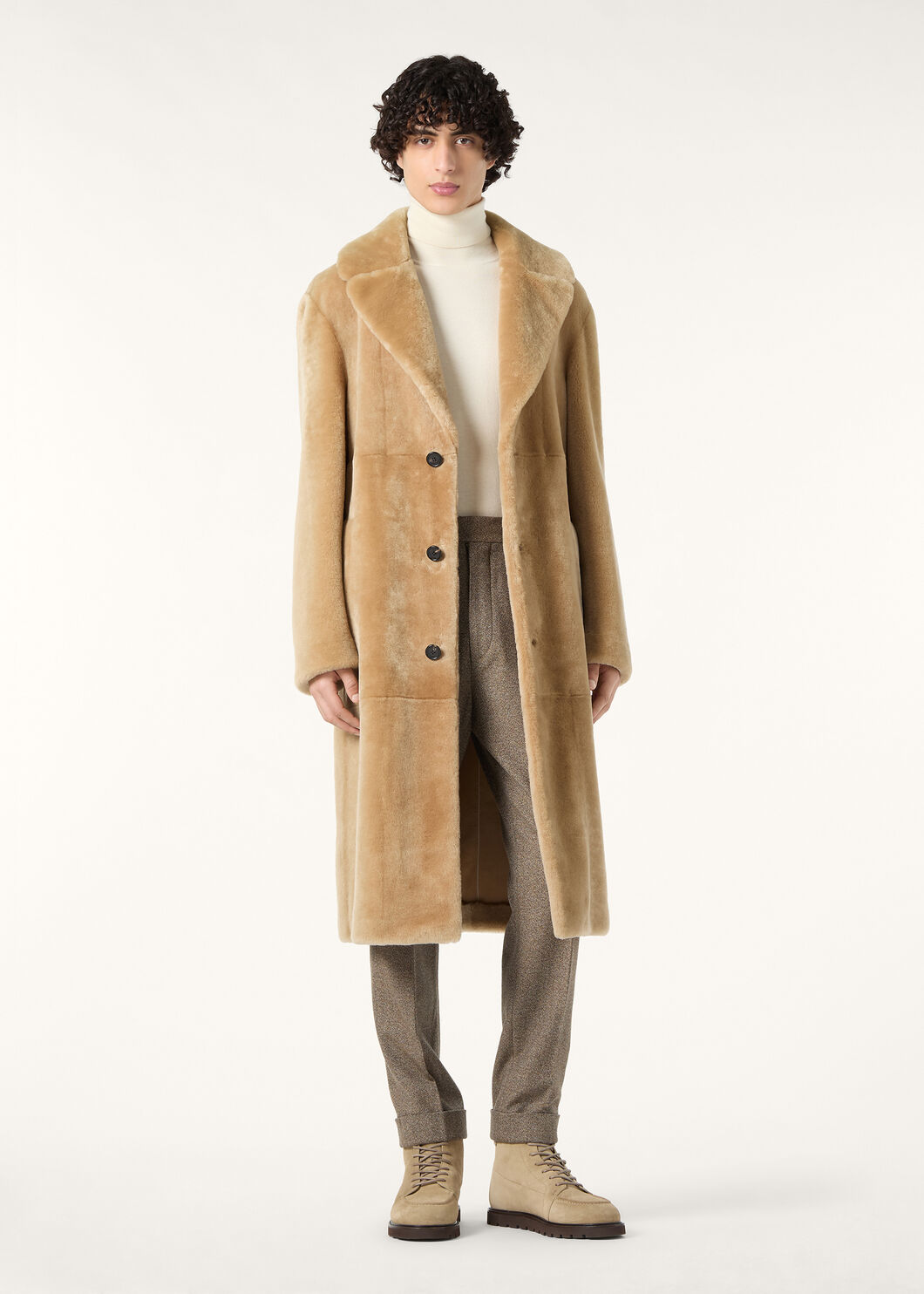 EMILIANO SB COAT MERINO SHEARLING