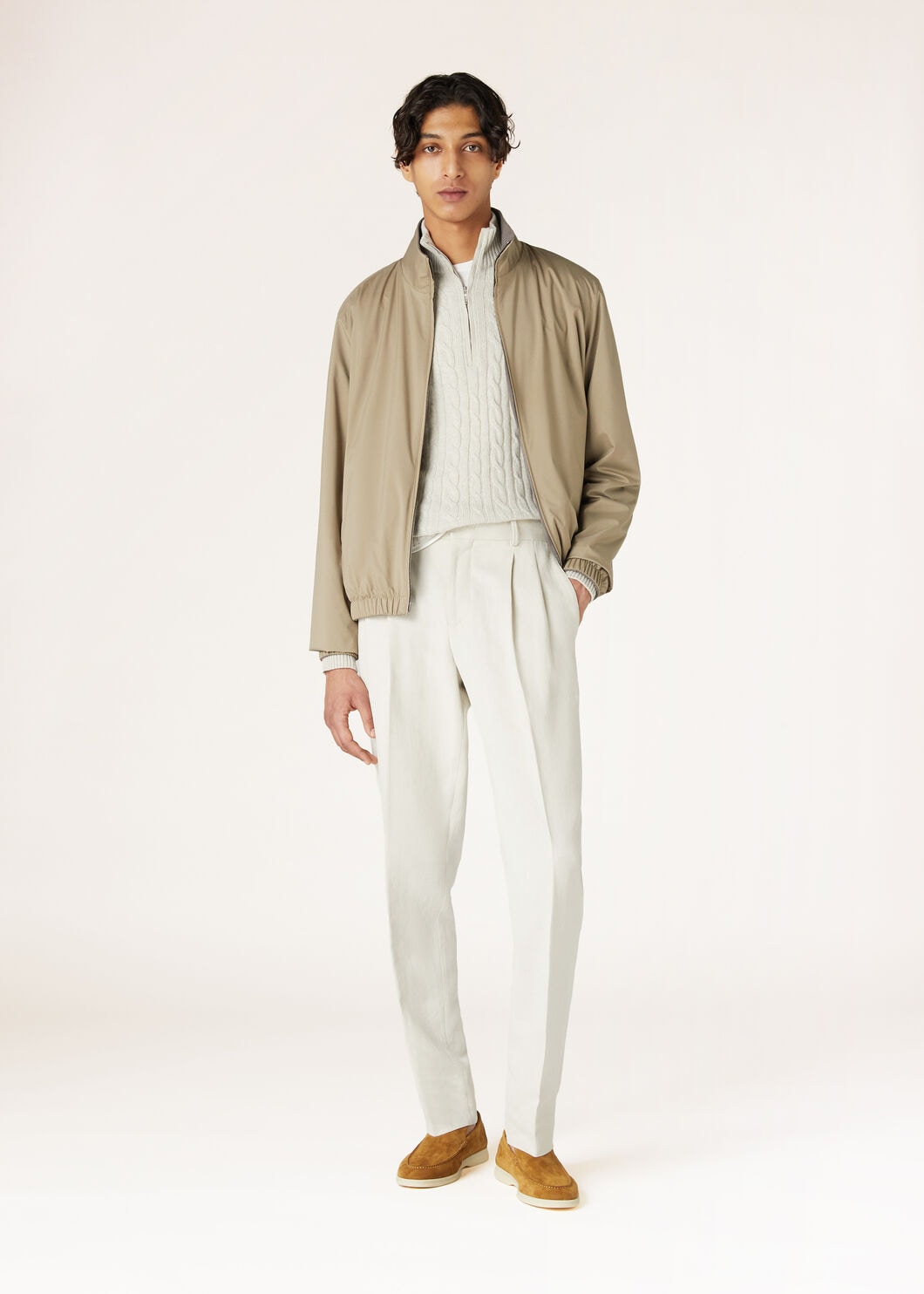 Khaki stretch bomber jacket hotsell