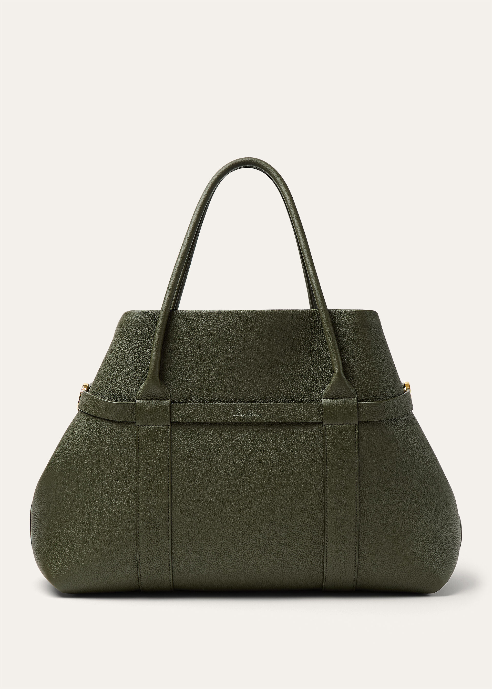 GHIERA SHOPPER LARGE FINE GRAINED LEATHER