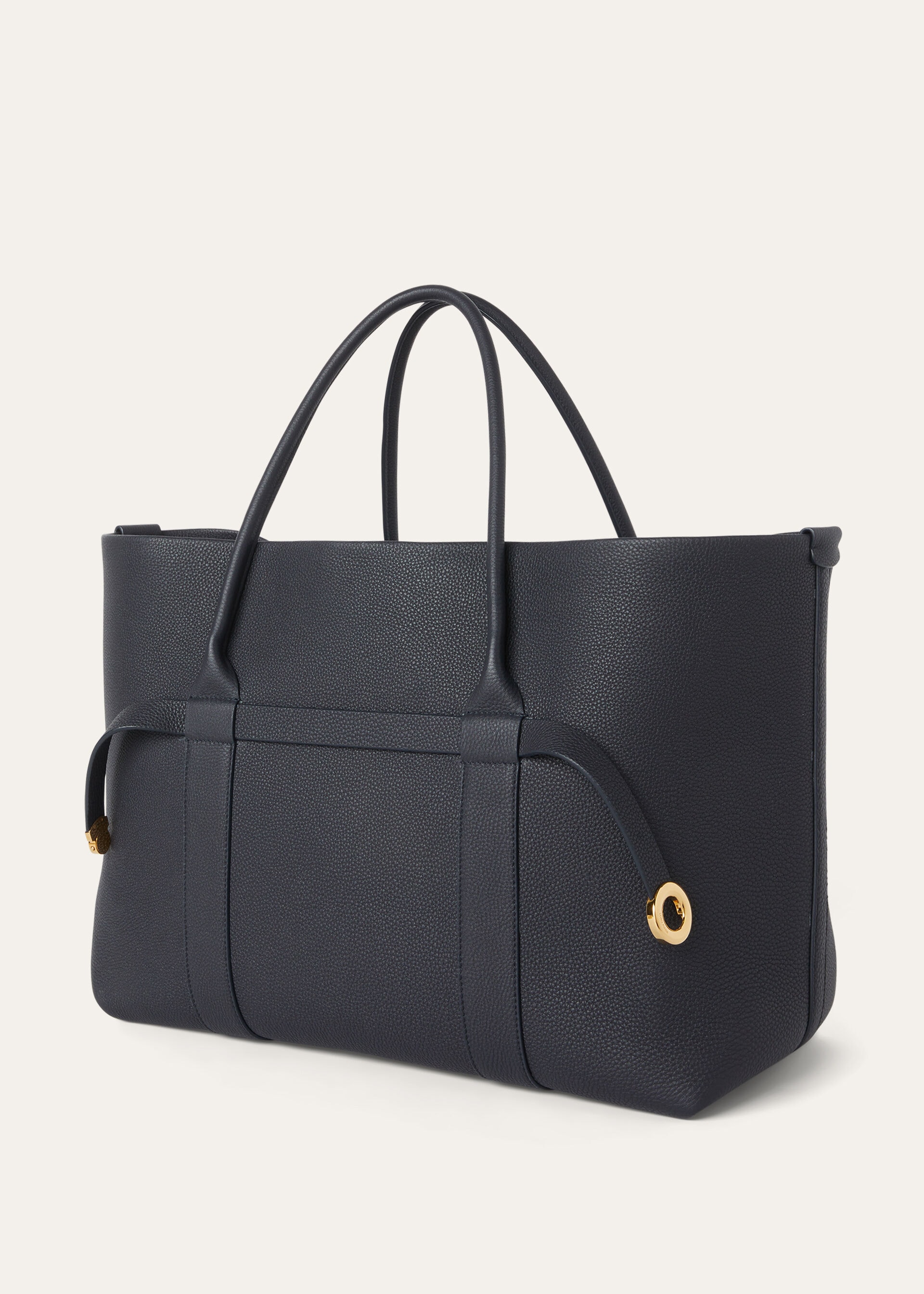 GHIERA SHOPPER LARGE FINE GRAINED LEATHER