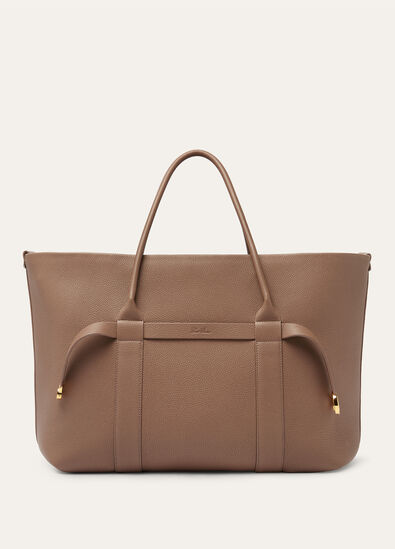 GHIERA SHOPPER LARGE FINE GRAINED LEATHER