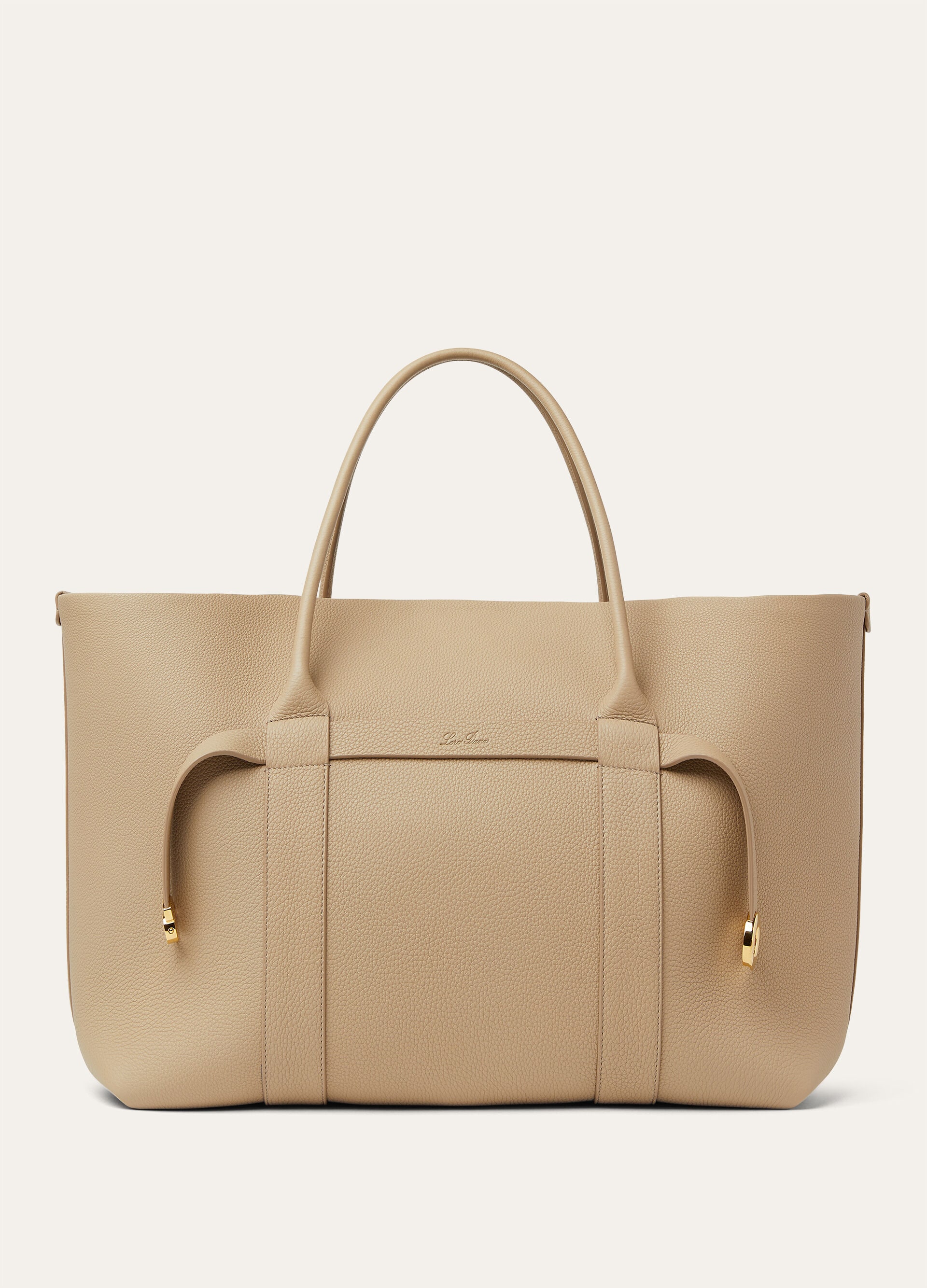 GHIERA SHOPPER LARGE FINE GRAINED LEATHER