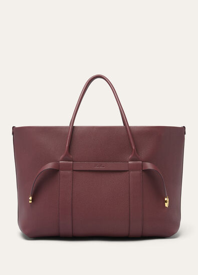 GHIERA SHOPPER LARGE FINE GRAINED LEATHER