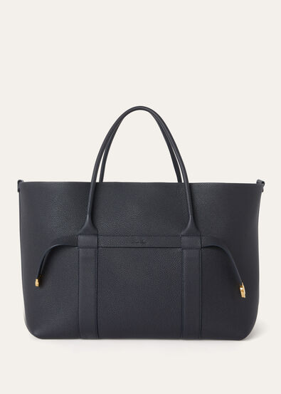 GHIERA SHOPPER LARGE FINE GRAINED LEATHER