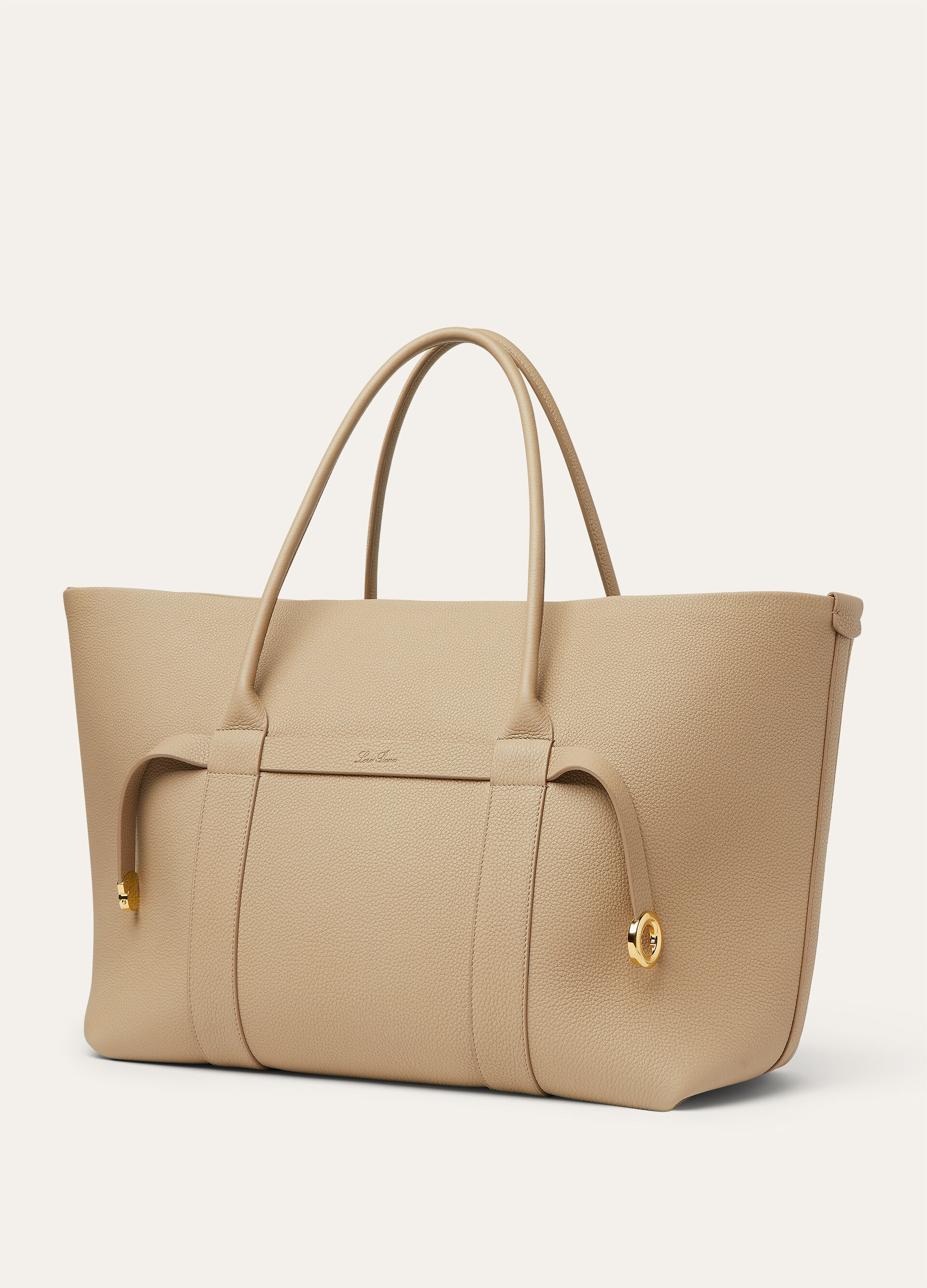 GHIERA SHOPPER LARGE FINE GRAINED LEATHER