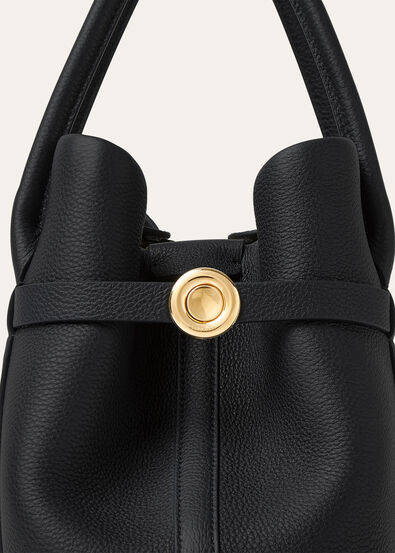 GHIERA SHOPPER SMALL FINE GRAINED LEATHER