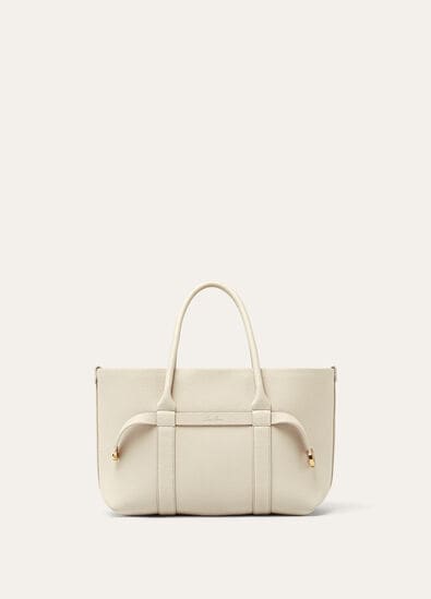 GHIERA SHOPPER SMALL FINE GRAINED LEATHER