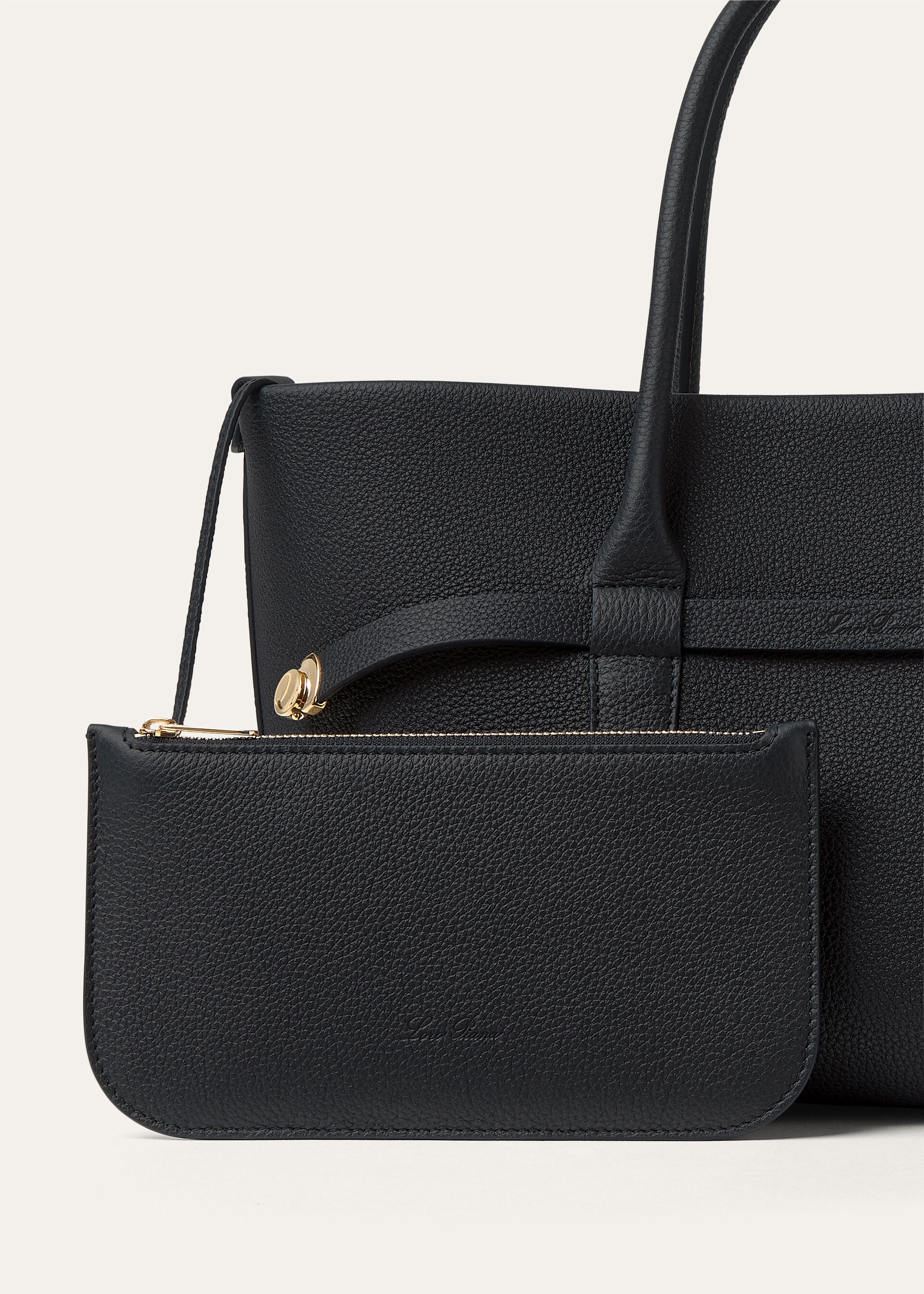 GHIERA SHOPPER SMALL FINE GRAINED LEATHER