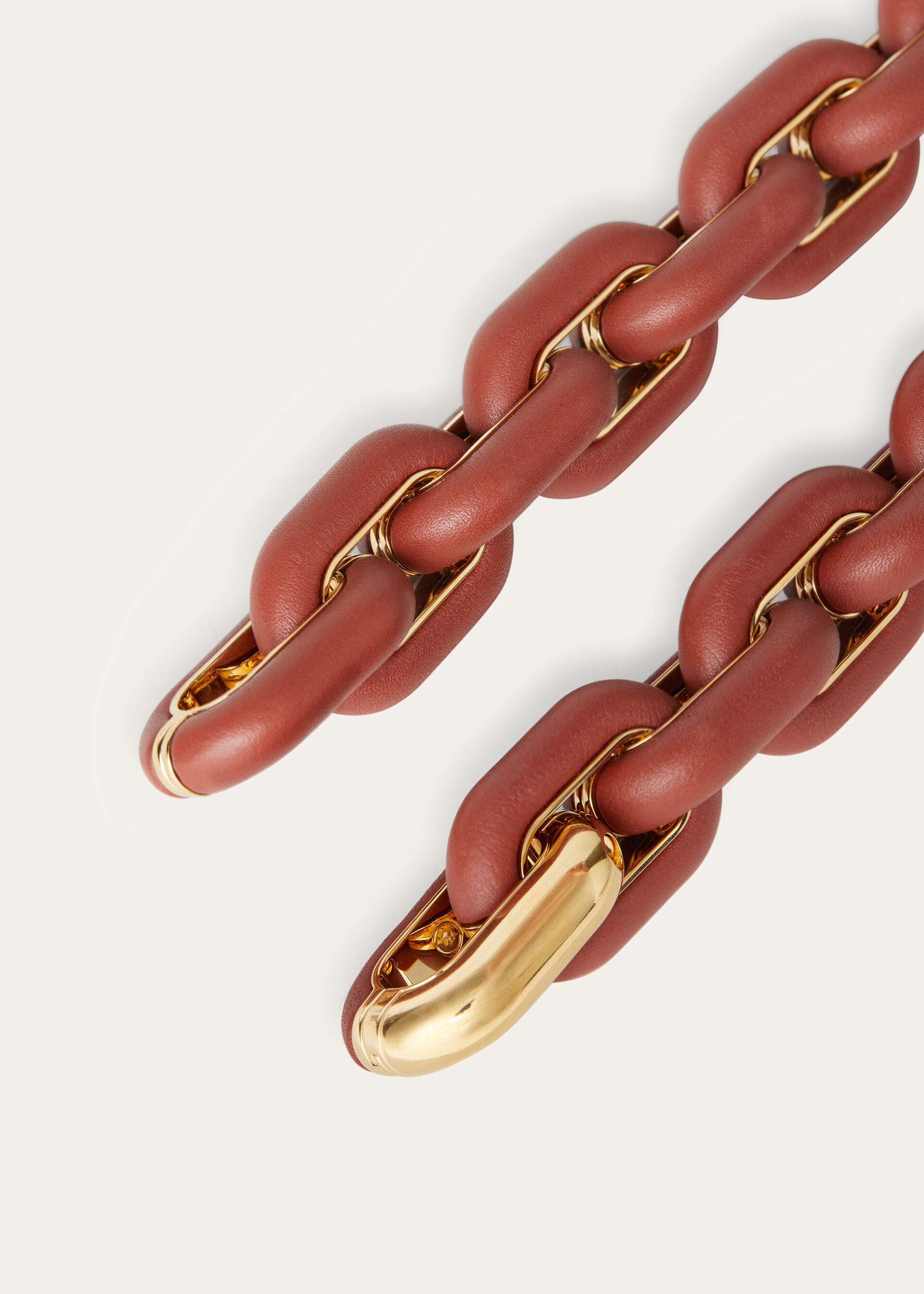 DUO CHAIN NECKLACE ROUNDED CALF