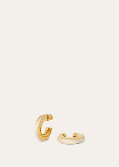 DUO CHUNKY HOOP EARRINGS