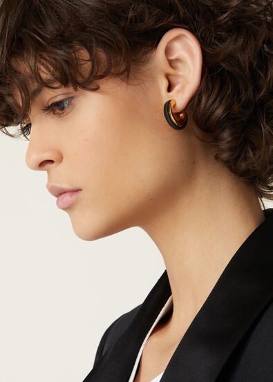 DUO CHUNKY HOOP EARRINGS