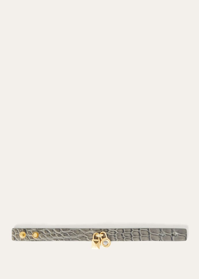 EXTRA BRACELET GLAZED ALLIGATOR_FAO7601_M0SR_3