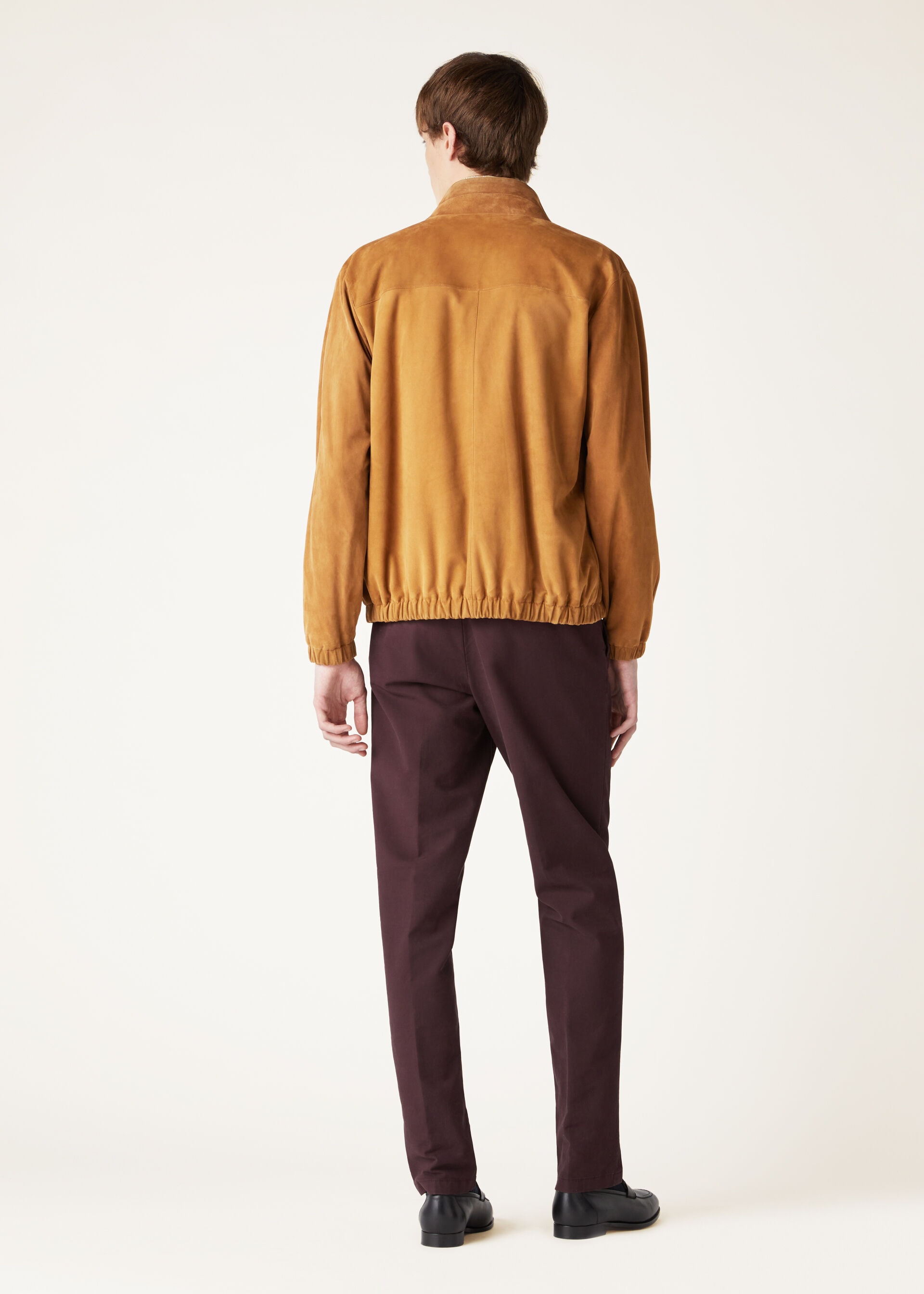 LORO PIANA BOMBER LOWERED SUEDE