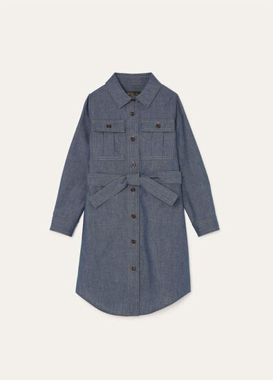 CORINNA DRESS CHAMBRAY CASH