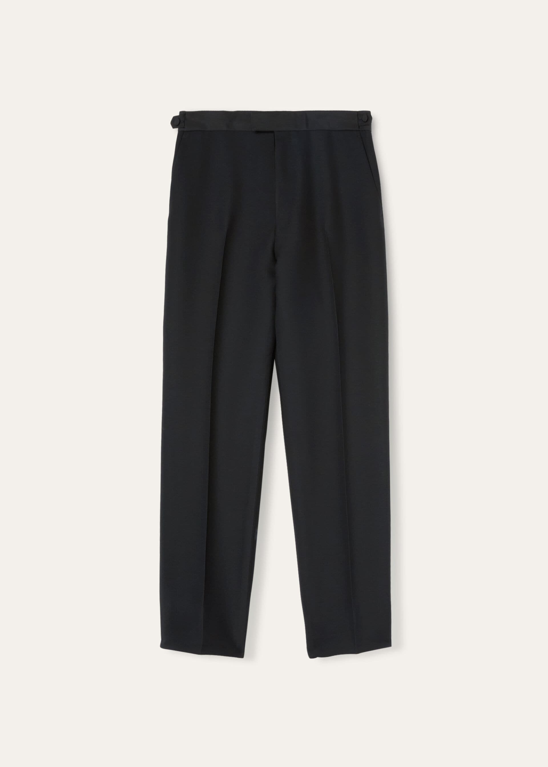 INTERNATIONAL DB SUIT WOOL SILK GABARDINE