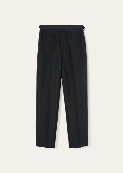 INTERNATIONAL DB SUIT WOOL SILK GABARDINE