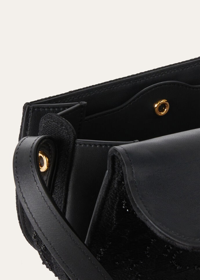 Loro Piana FAO4654L0BH 関税送料込 Mini Ghiera Bag Viscose, Silk Black/Sun Gold | Loro Piana CC