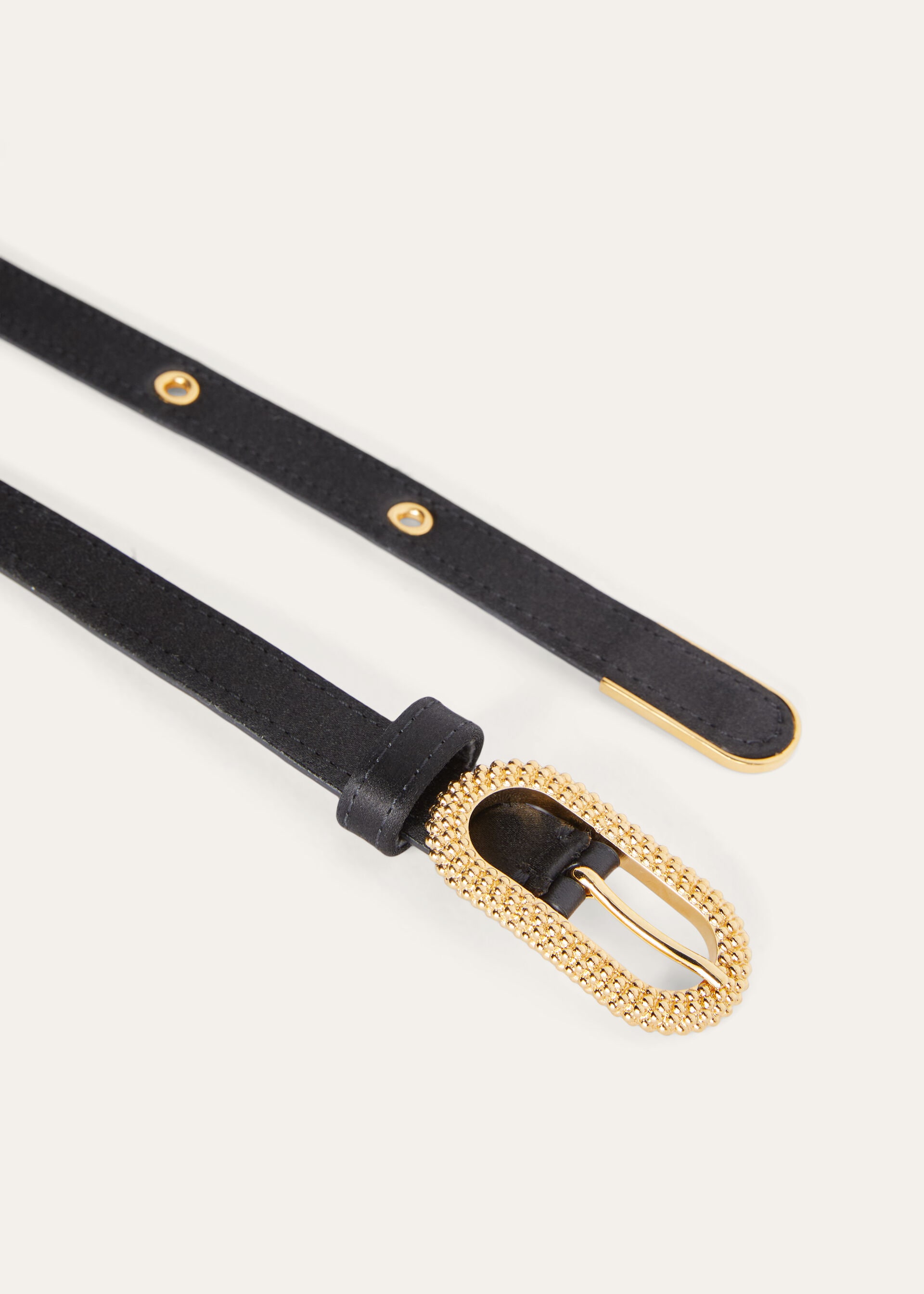 BUBBLES BUCKLE BELT SATIN