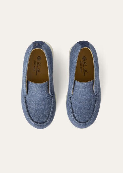 KID OPEN WALK DENIM FLOWER