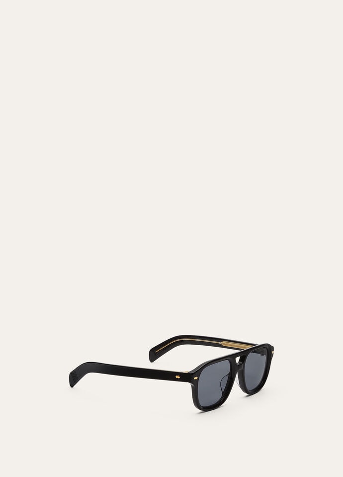 Roadster Sunglasses Acetate Black Grey/Black Gold | Loro Roadster Sunglasses Acetate Black Grey/Black Gold | Loro