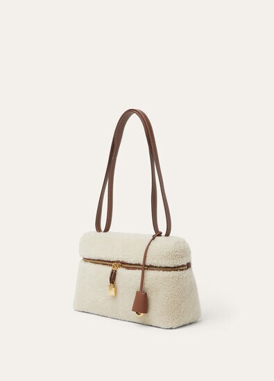 EXTRA BAG L27 CASHFUR ROUNDED CALF