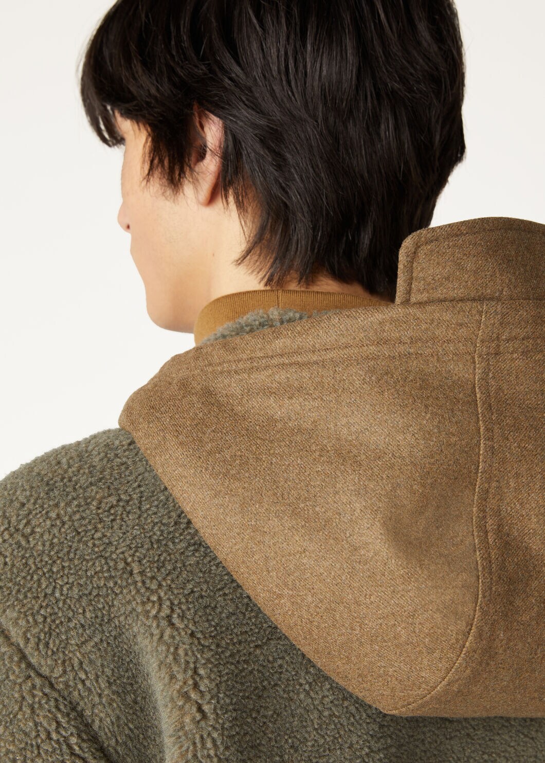 Qualba Anorak Silk, Cashmere Tundra Moss | Loro Piana US