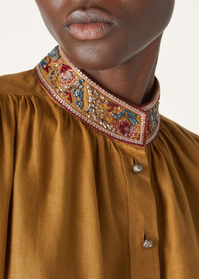 FLORES EMBROIDERED SHIRT SOLAIRE_FAO8291_E0CC_2