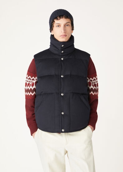 LANCE QUILTED VEST CASH STORM