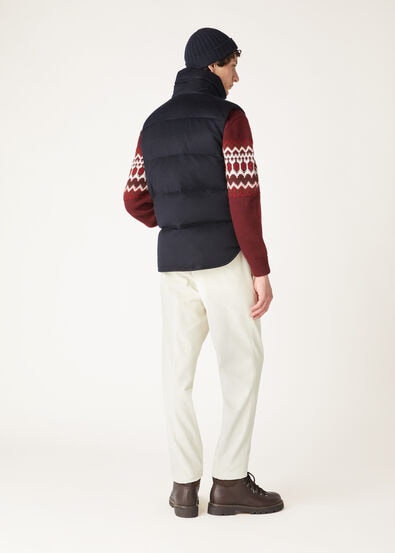 LANCE QUILTED VEST CASH STORM