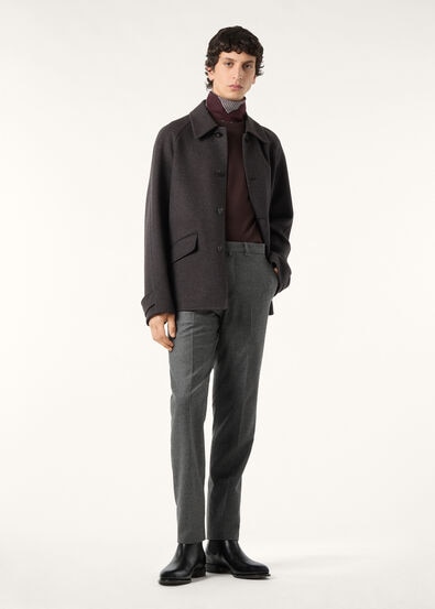 CARLO TROUSERS WOOL CASH FLANNEL