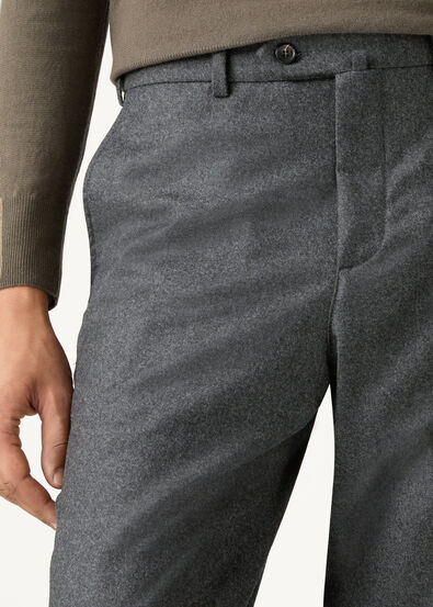 CARLO TROUSERS WOOL CASH FLANNEL