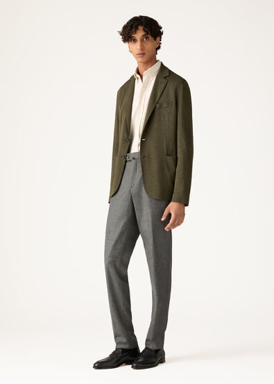 CARLO TROUSERS WOOL CASH FLANNEL