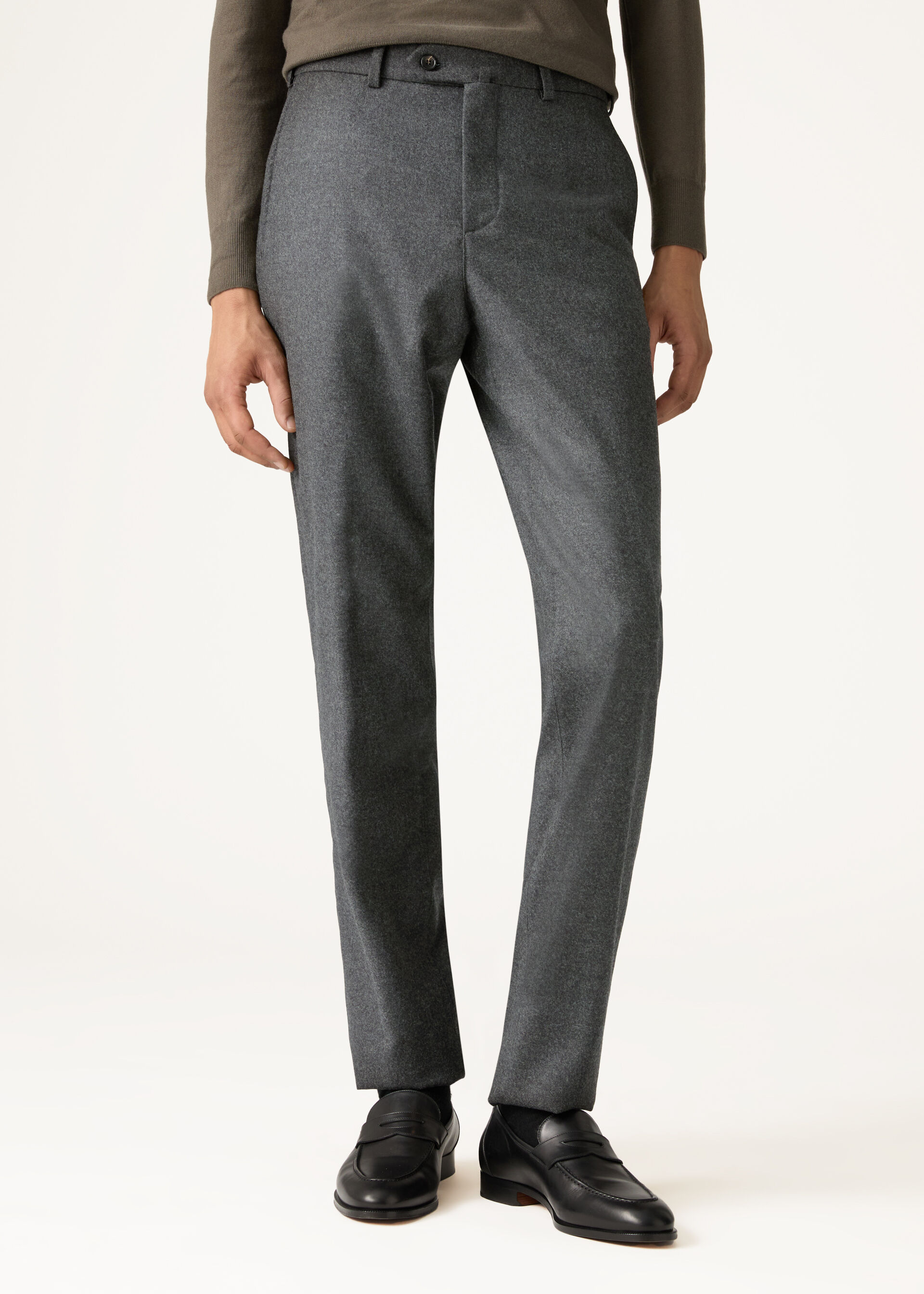 CARLO TROUSERS WOOL CASH FLANNEL