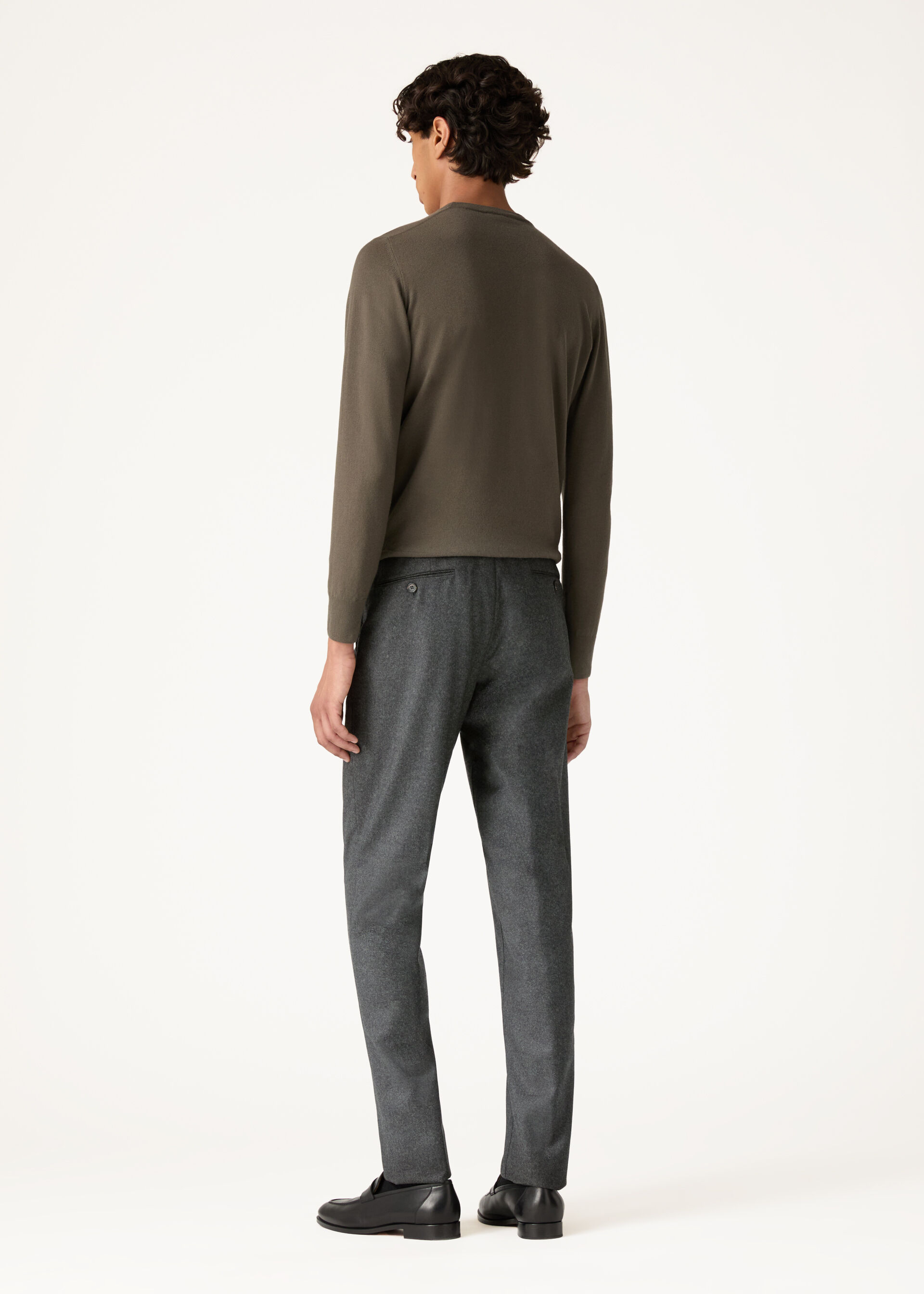 CARLO TROUSERS WOOL CASH FLANNEL
