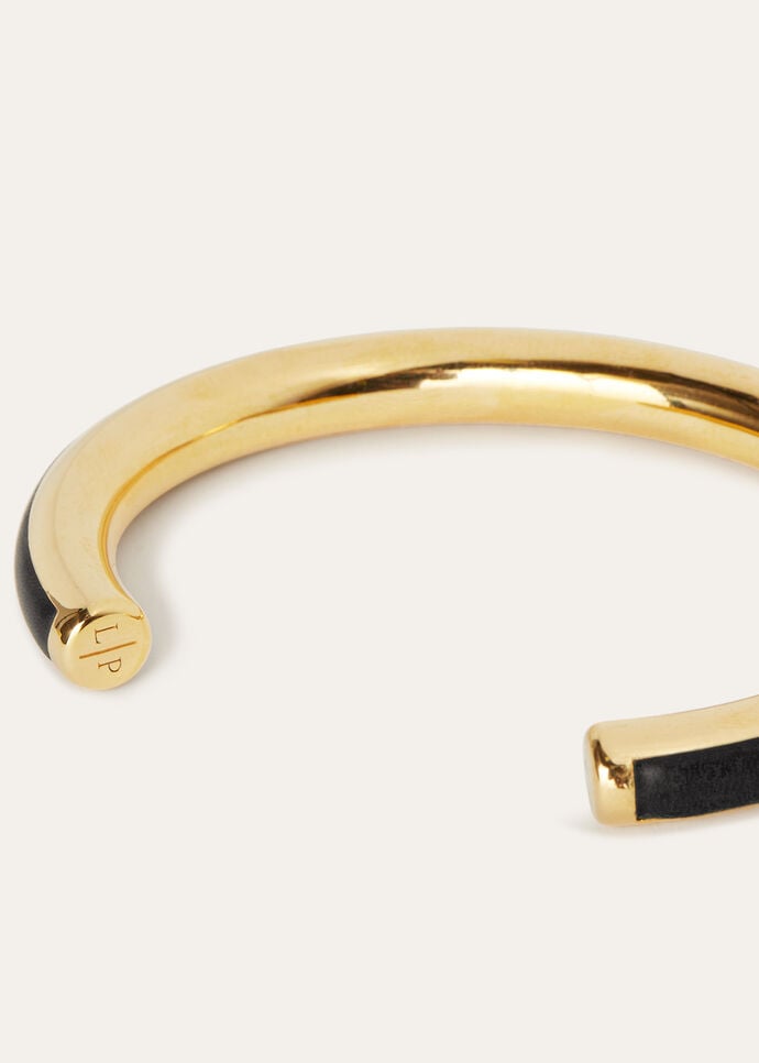 CUFF BRACELET WITH LEATHER INLAY ROUNDED CALF_FAO8500_804P_3