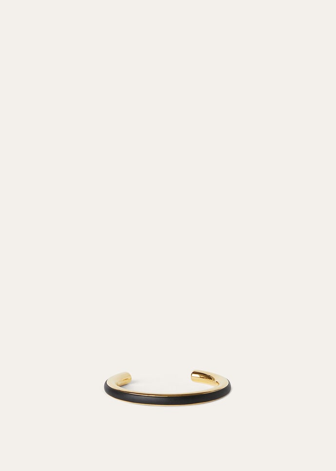 CUFF BRACELET WITH LEATHER INLAY ROUNDED CALF_FAO8500_804P_2