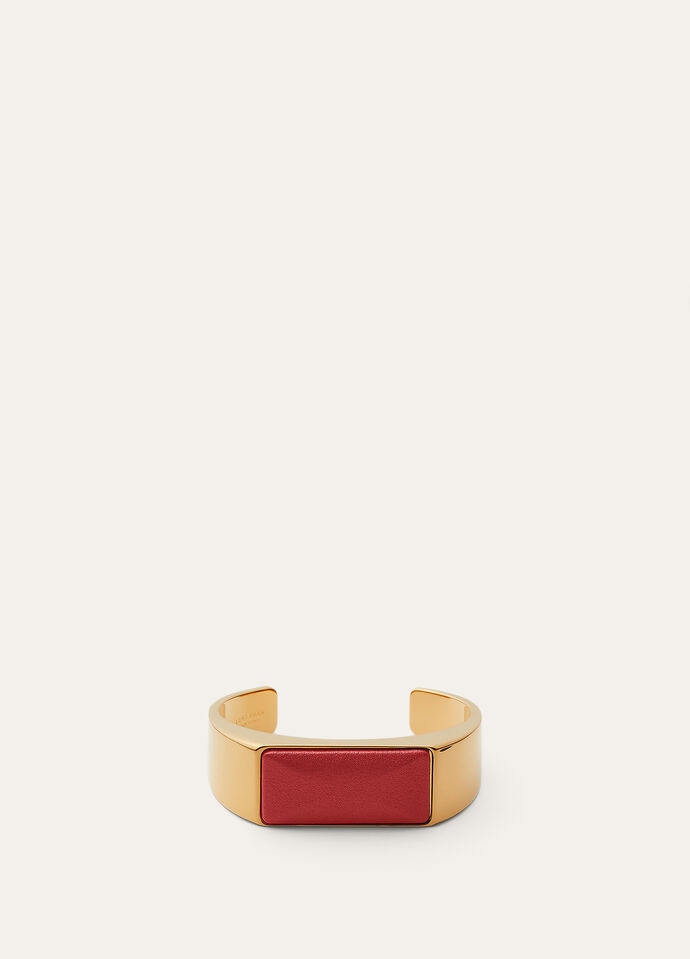 BONBON BRACELET ROUNDED LEATHER_FAO9486_P0AR_2
