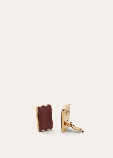 BONBON EARRINGS ROUNDED LEATHER