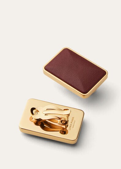 BONBON EARRINGS ROUNDED LEATHER