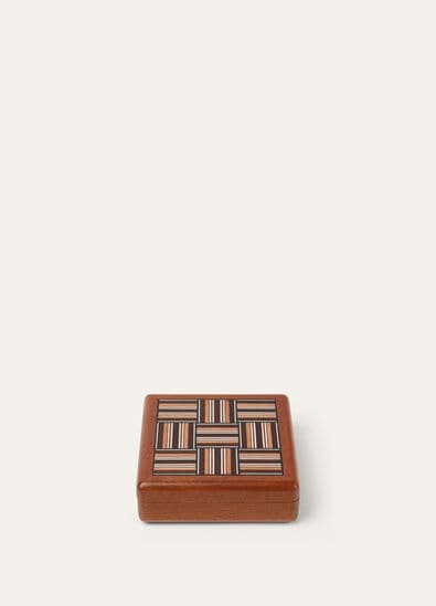 THE WOVEN STRIPE INTARSIA SQUARE BOX S